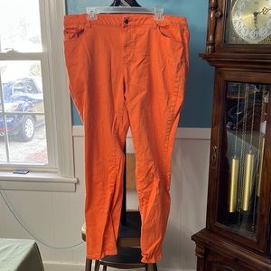 Kenneth Cole Denim Jeans Women's Pants Plus 20W x 31 Orange Stretch